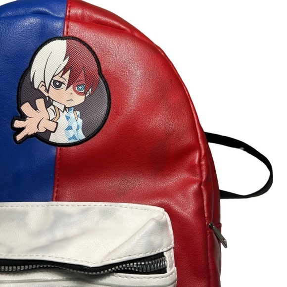 My Hero Academia Shoto Todoroki Blowfish Faux Leather Backpack - Picture 14 of 15